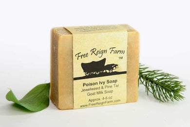 Poison Ivy Soap - Jewelweed, Pine Tar, & Tea Tree Goat Milk Soap - 4 Pack