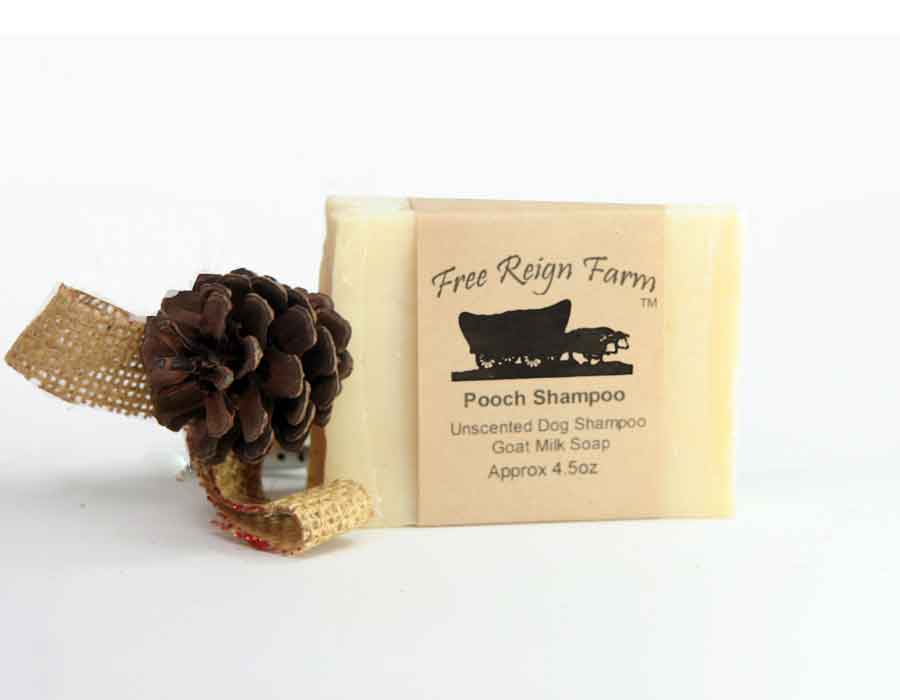 Pooch Shampoo - Unscented Goat Milk Soap...for your Dog - 4 Pack