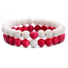 Load image into Gallery viewer, 2Pcs/Set Couples Distance Bracelet Classic Natural Stone White and Black Yin Yang Beaded Bracelets for Men Women Best Friend Hot
