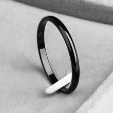 Load image into Gallery viewer, KNOCK Titanium Steel  Rose Gold  Anti-allergy Smooth  Simple Wedding Couples Rings Bijouterie for Man or Woman Gift