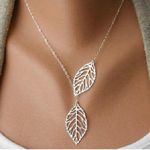 Load image into Gallery viewer, H26 Free Shipping New Fashion Heart Leaf Moon Pendant Necklace Crystal Necklace Women Holiday Beach Statement Jewelry Wholesale