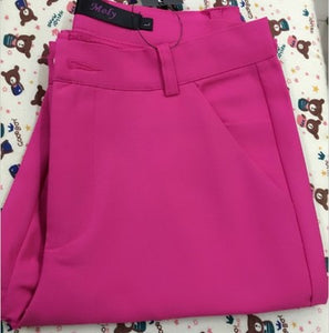 2018 NEW women's casual OL office Pencil Trousers Girls's cute 12 colour Slim Stretch Pants fashion Candy Jeans Pencil Trousers