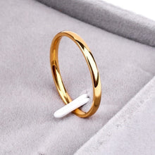 Load image into Gallery viewer, KNOCK Titanium Steel  Rose Gold  Anti-allergy Smooth  Simple Wedding Couples Rings Bijouterie for Man or Woman Gift