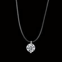 Load image into Gallery viewer, 2018 New mermaid tear necklace Meteorite pendant transparent fishing line Invisible women&#39;s necklace Jewelry clavicle chain