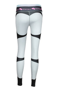 SVOKOR High Waist  Fitness Legging Women Heartbeat Print Fashion Push Up Sexy Ankle-Length Pants Elasticity Leggings Women