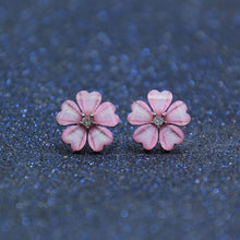 Load image into Gallery viewer, Korean Style Cute Flower Stud Earrings For Women 2018 New Fashion Sweet Earrings Femme Brinco Wholesale Jewelry
