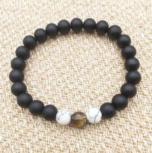Black Lava Rock 8mm Beads 7 Chakra Healing Balance Bracelet for Men Women Reiki Prayer Stone Yoga Chakra Bracelet Drop Shipping