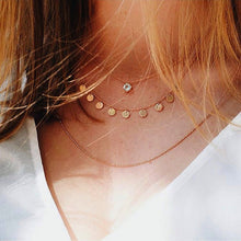 Load image into Gallery viewer, Bls-miracle Bohemian Multi layer Pendant Necklaces For Women Fashion Golden Geometric Charm Chains Necklace Jewelry Wholesale