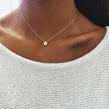 Load image into Gallery viewer, Ahmed Simple Star &amp; Moon Pendant Necklace For Women New Bijoux Maxi Statement Necklaces Collier Fashion Jewelry