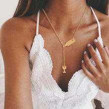 Load image into Gallery viewer, Ahmed Simple Star &amp; Moon Pendant Necklace For Women New Bijoux Maxi Statement Necklaces Collier Fashion Jewelry