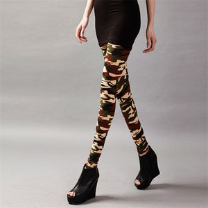 VISNXGI New Fashion 2019 Camouflage Printing Elasticity Leggings Camouflage Fitness Pant Legins Casual Milk Legging For Women