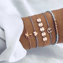 Load image into Gallery viewer, 30 Styles Mix Turtle Heart Pearl Wave LOVE Crystal Marble Charm Bracelets for Women Boho Tassel Bracelet Jewelry Wholesale