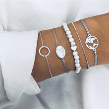 Load image into Gallery viewer, 30 Styles Mix Turtle Heart Pearl Wave LOVE Crystal Marble Charm Bracelets for Women Boho Tassel Bracelet Jewelry Wholesale