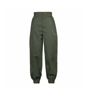 Spring 2019 fashion woman camo pants women cargo high waist pants loose trousers joggers women camouflage sweatpants streetwear