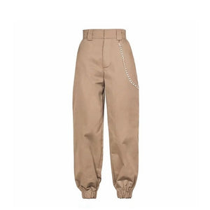 Spring 2019 fashion woman camo pants women cargo high waist pants loose trousers joggers women camouflage sweatpants streetwear