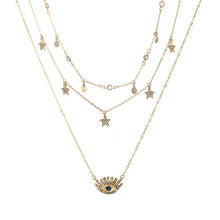 Load image into Gallery viewer, Star Necklace Women Choker Kolye Gold Silvery Moon Necklaces Boho Pendants Collier Femme Chain Collar collares de moda 2019 G2
