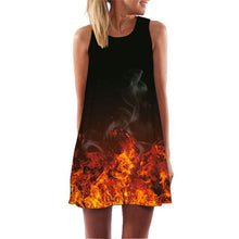Load image into Gallery viewer, 2019 New Summer Fashion Women Sexy Tank Dress Slim Casual Camouflage Military O-Neck Print Splice Empire Mini Dresses Vestidos
