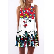 Load image into Gallery viewer, 2019 New Summer Fashion Women Sexy Tank Dress Slim Casual Camouflage Military O-Neck Print Splice Empire Mini Dresses Vestidos