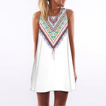Load image into Gallery viewer, 2019 New Summer Fashion Women Sexy Tank Dress Slim Casual Camouflage Military O-Neck Print Splice Empire Mini Dresses Vestidos