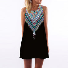 Load image into Gallery viewer, 2019 New Summer Fashion Women Sexy Tank Dress Slim Casual Camouflage Military O-Neck Print Splice Empire Mini Dresses Vestidos