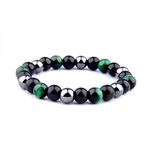 Load image into Gallery viewer, Natural Black Obsidian Hematite Tiger Eye Beads Bracelets Men for Magnetic Health Protection Women Jewelry Pulsera Hombre