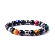 Load image into Gallery viewer, Natural Black Obsidian Hematite Tiger Eye Beads Bracelets Men for Magnetic Health Protection Women Jewelry Pulsera Hombre