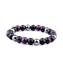 Load image into Gallery viewer, Natural Black Obsidian Hematite Tiger Eye Beads Bracelets Men for Magnetic Health Protection Women Jewelry Pulsera Hombre