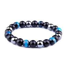Load image into Gallery viewer, Natural Black Obsidian Hematite Tiger Eye Beads Bracelets Men for Magnetic Health Protection Women Jewelry Pulsera Hombre