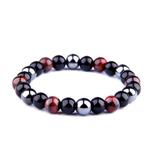 Load image into Gallery viewer, Natural Black Obsidian Hematite Tiger Eye Beads Bracelets Men for Magnetic Health Protection Women Jewelry Pulsera Hombre
