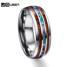 Load image into Gallery viewer, Wood Grain Polishing Men Rings Middle 100% Tungsten Carbide Wedding Bands Multi-size Anillos para hombres Pierscienie