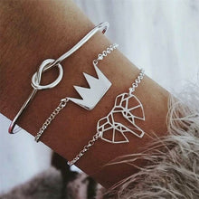 Load image into Gallery viewer, IPARAM Bohemian Shell Map Turtle Bracelet Set 2019 Retro Geometric Statement Female Glamour Fashion Jewelry Jewelry Gift