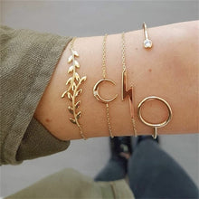 Load image into Gallery viewer, IPARAM Bohemian Shell Map Turtle Bracelet Set 2019 Retro Geometric Statement Female Glamour Fashion Jewelry Jewelry Gift