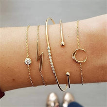 Load image into Gallery viewer, IPARAM Bohemian Shell Map Turtle Bracelet Set 2019 Retro Geometric Statement Female Glamour Fashion Jewelry Jewelry Gift