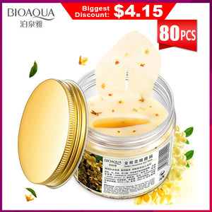 BIOAQUA Gold Osmanthus Eye Patches Mask Collagen Gel  Protein Sleep Patche Remover Dark Circles Eye Bag Eye care 80Pcs/ Bottle