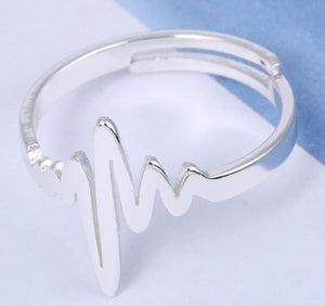 Semicolon Ring for Girl Adjustable Ring Mental Health Ring Inspirational Jewelry Love Life for Graduation Student  R004