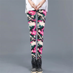 VISNXGI New Fashion 2019 Camouflage Printing Elasticity Leggings Camouflage Fitness Pant Legins Casual Milk Legging For Women