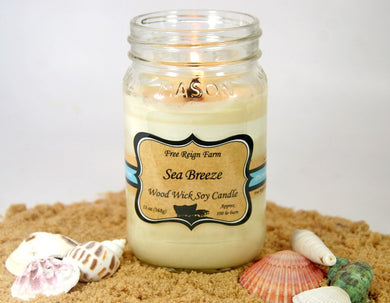 Sea Breeze - Wood Wick Candles