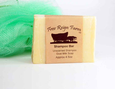 Shampoo Bar - Unscented Goat Milk Soap - 4 Pack