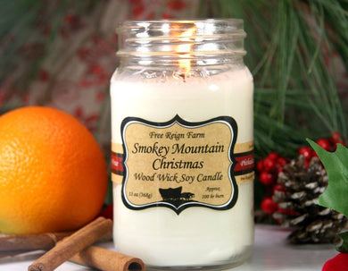 Smokey Mountain Christmas - Wood Wick Candles