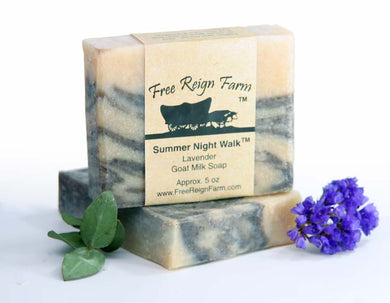 Summer Night Walk - Lavender Goat Milk Soap - 4 Pack